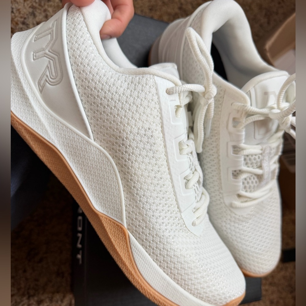 TYR White Trainer Sneaker with Black Insole